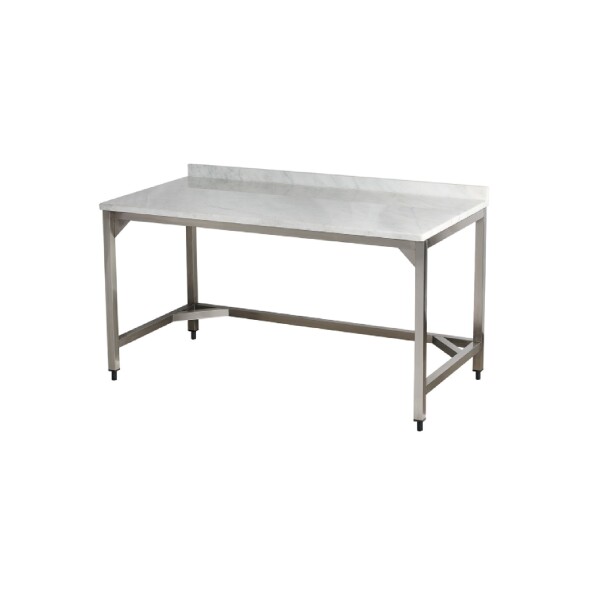 Arisco Mermer Tezgah Marble Work Table 1800X700X850 Arkası Sırtlı Alt Rafsız