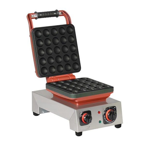 OMAKE Zamanlayıcılı Mini Top Tekli Waffle Makinesi, Elektrikli